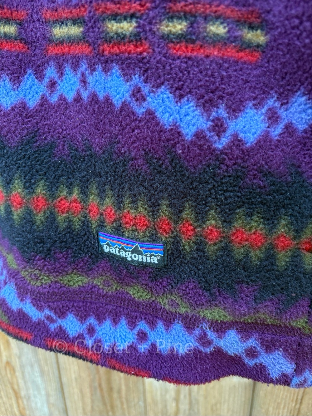 Patagonia Lightweight Synchilla Sweater in Sacajawea Blackberry Size XS Vintage - Picture 9 of 17
